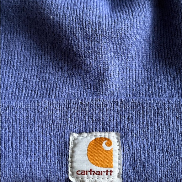 Carhartt Acrylic Hat Knit Cuffed Beanie Purple Violet Lavender Youth Unisex - Picture 2 of 7